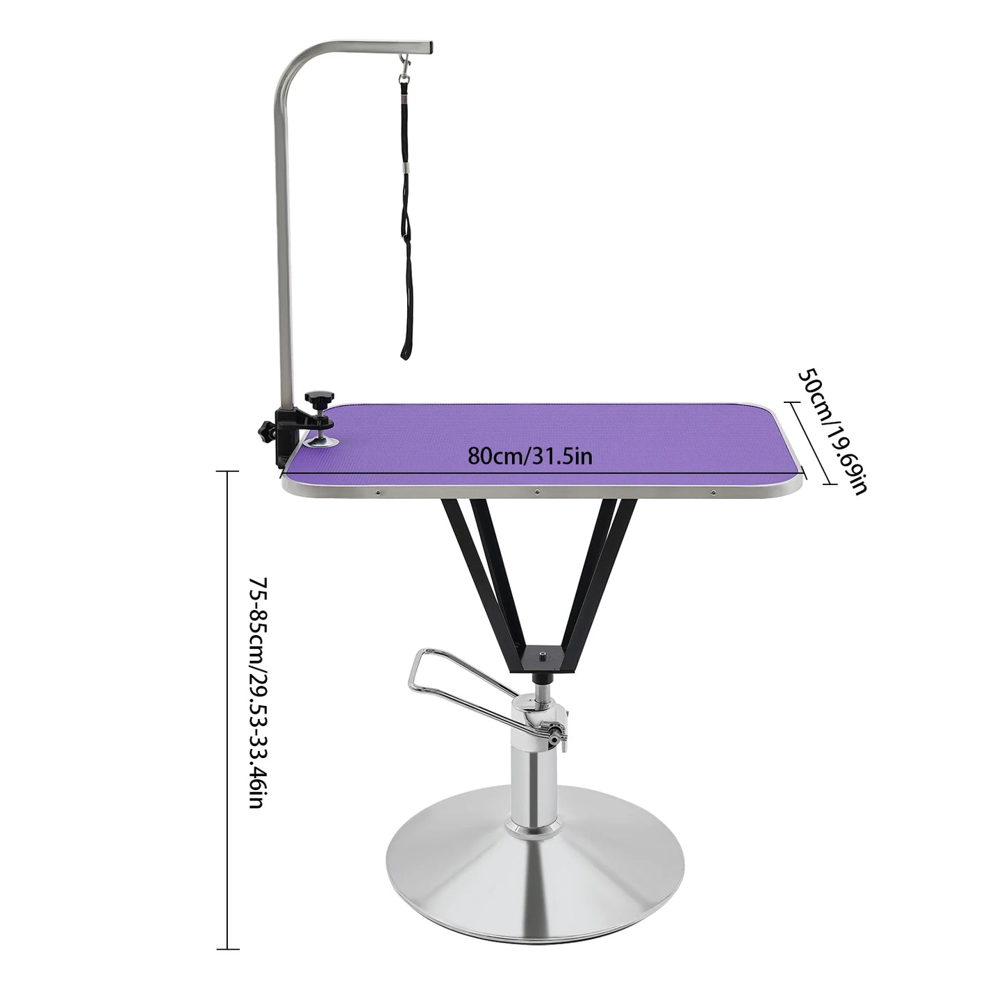 Hydraulically Lifting Animal Grooming Table