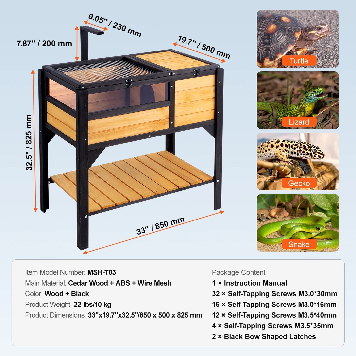 3-Room Tortoise House