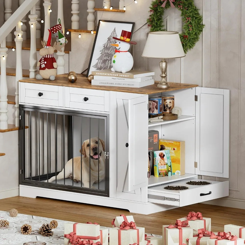 Dog Kennel Furniture with Double Doors