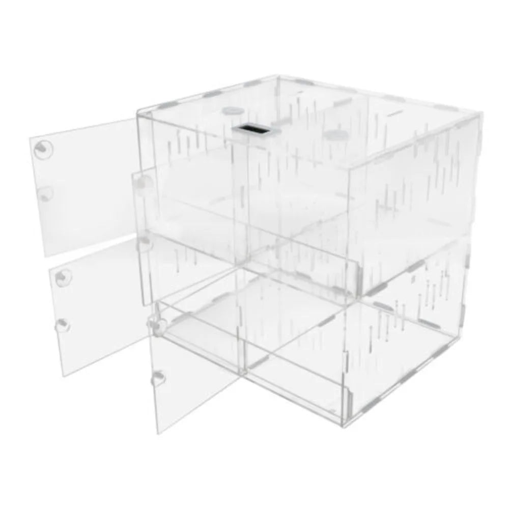 4-grid Clear Acrylic Reptile Terrariums