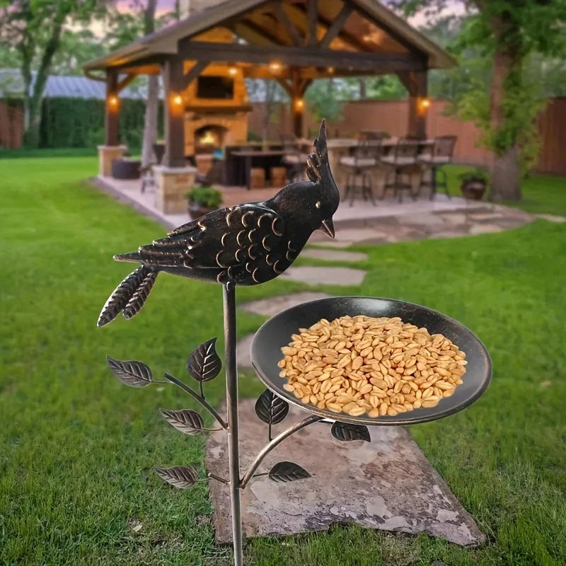 Metal Bird Feeder Stake