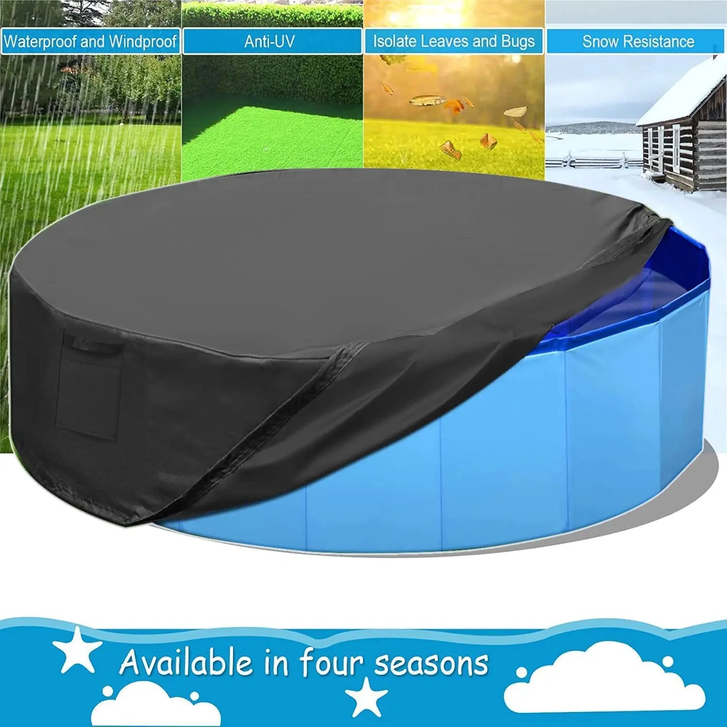 Dog Swimming Pool & Pool Cover