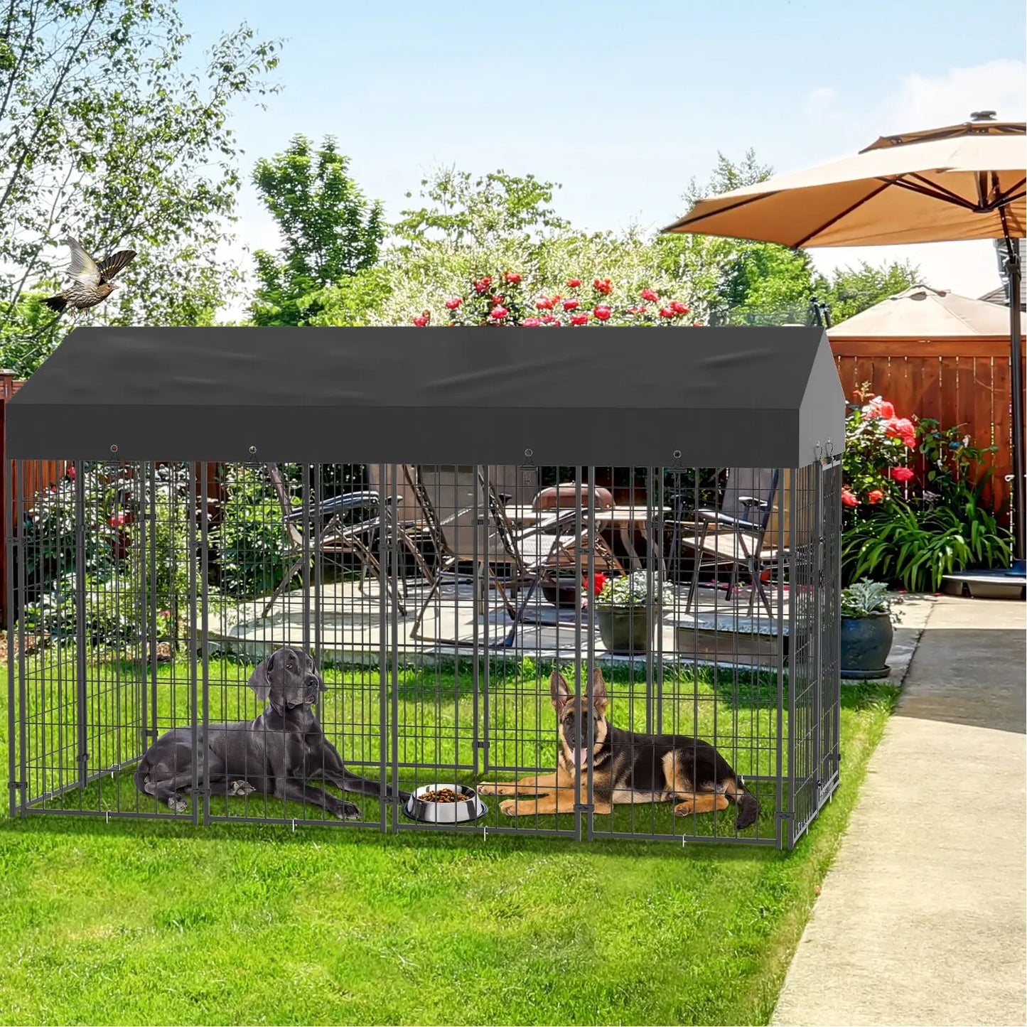 Pet Run Enclosure with Roof