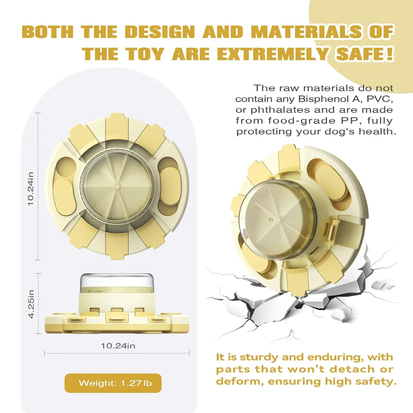 2 in 1 Slow Feeder Food Dispenser or Treat Dispenser