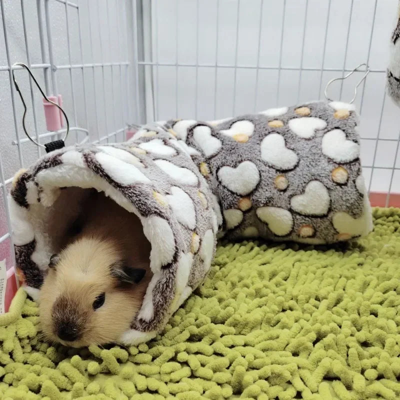 Warm ultra-soft plush tunnel nest