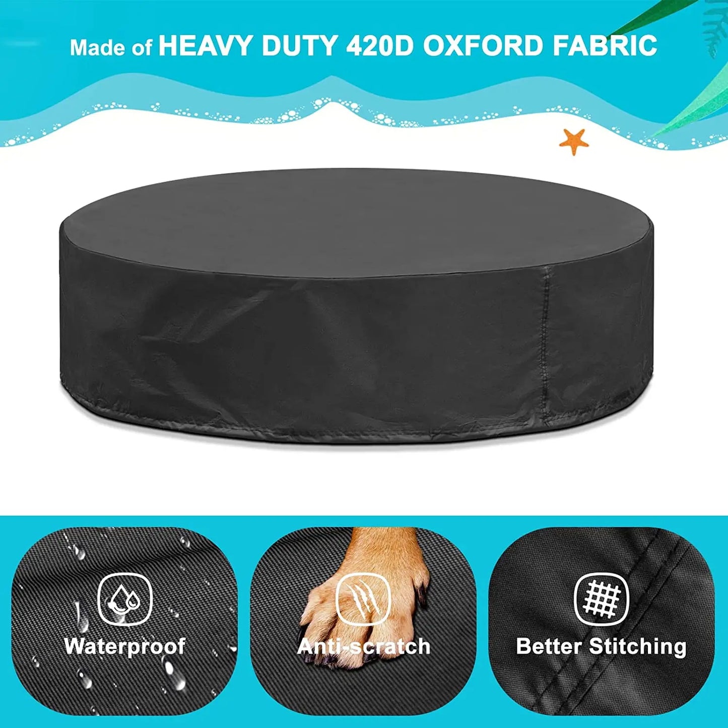 Dog Swimming Pool & Pool Cover
