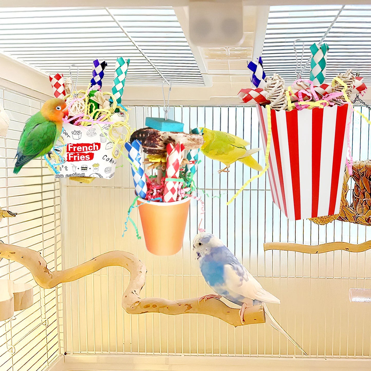 3PCS Bird Shredding Toys