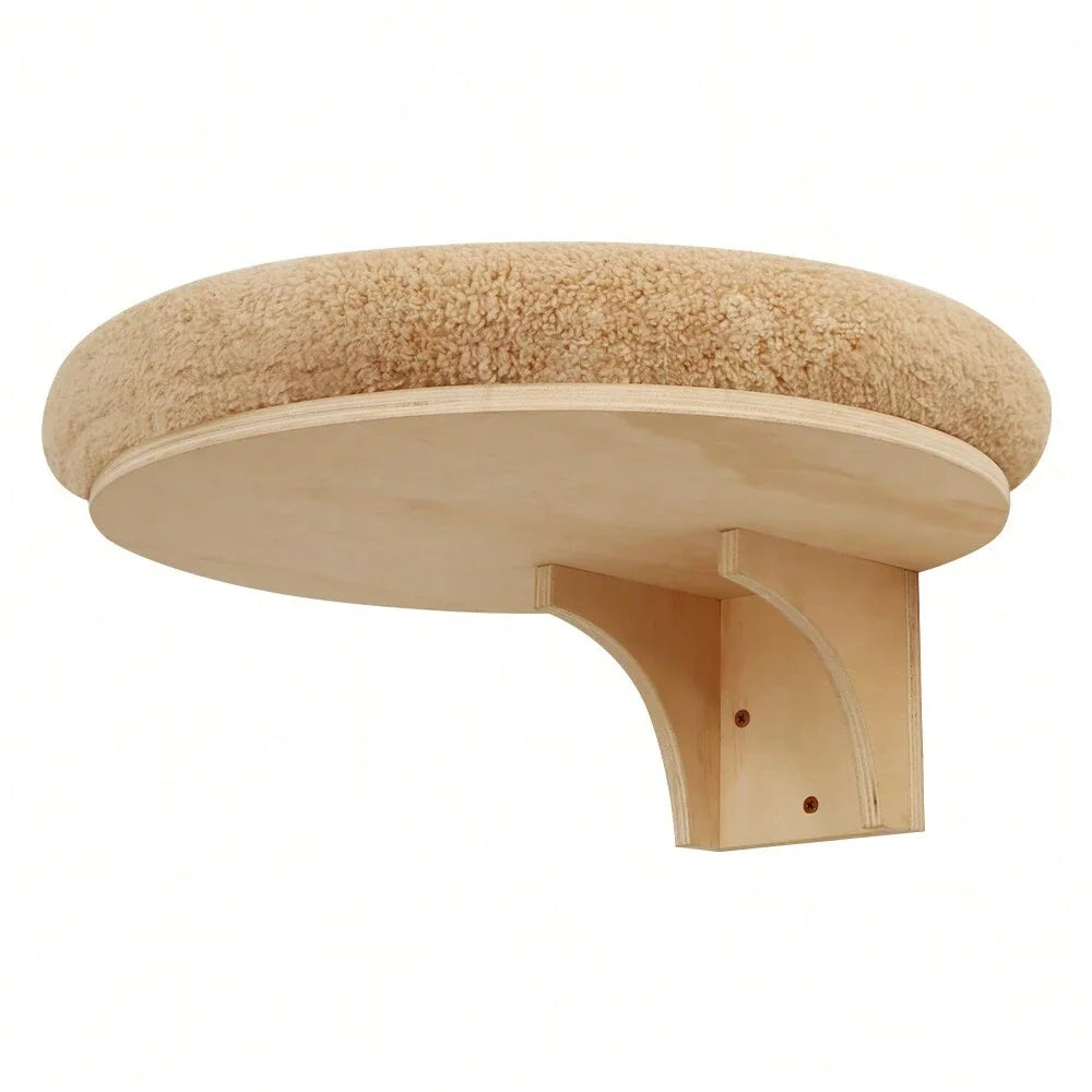 Solid Wooden Furniture Climbing Ladder and Cat Hammock