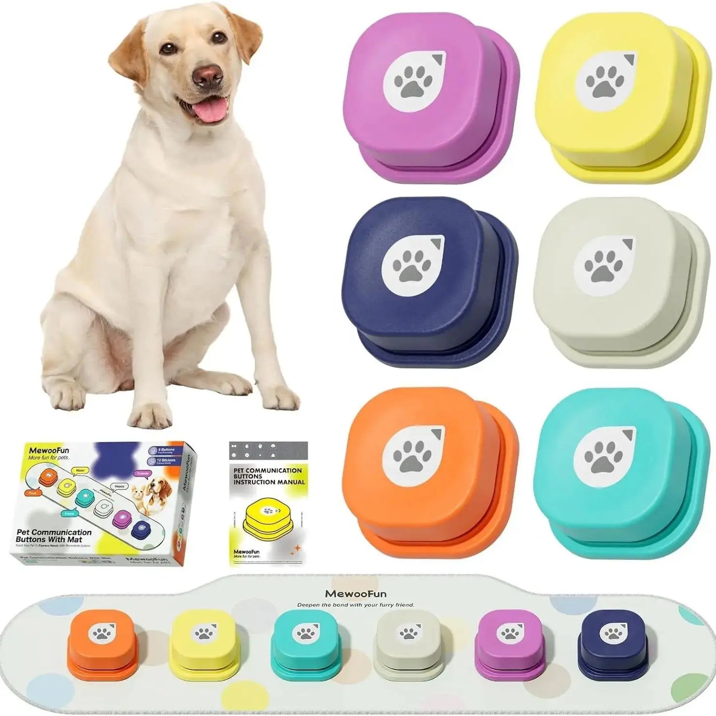 Training Buttons Set 6 Packs for Communication