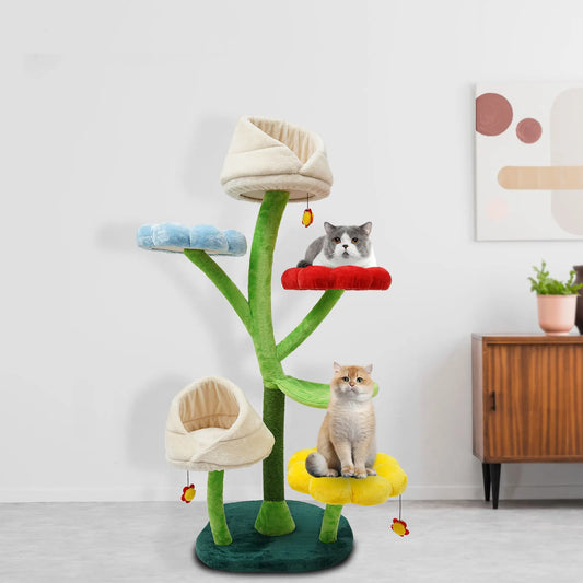 Cat Tree 6-Level Flower