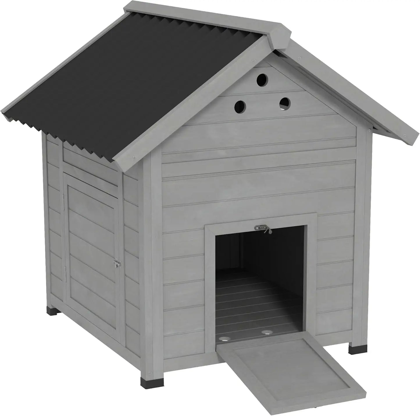 Outdoor Small Animal House with Openable Roof