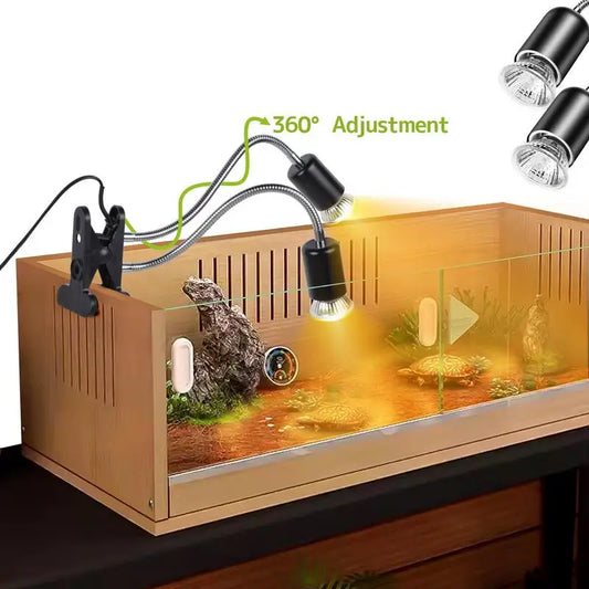Reptile Heat Bulbs Dimmable Switch 360 Rotatable Clip