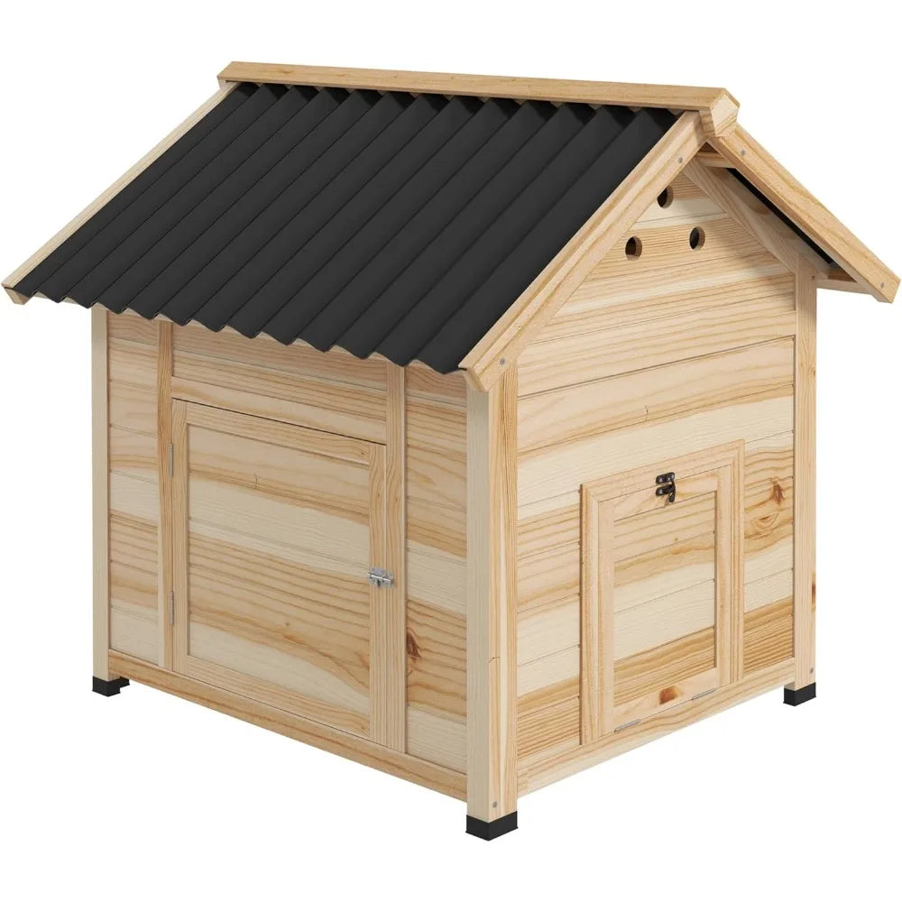 Outdoor Small Animal House with Openable Roof