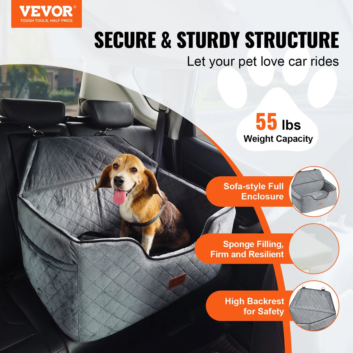 Dog Booster Seat for Car