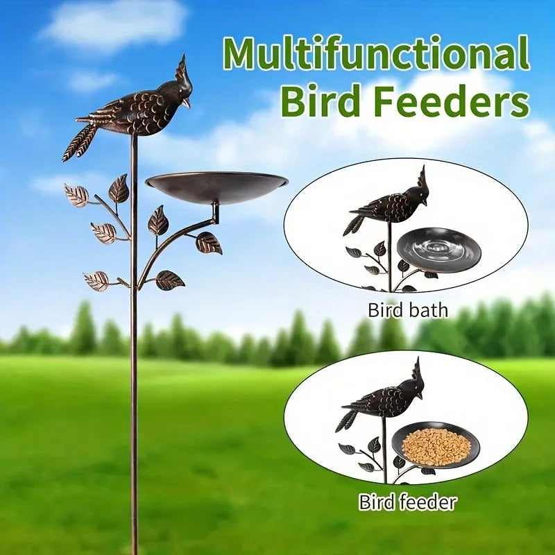 Metal Bird Feeder Stake