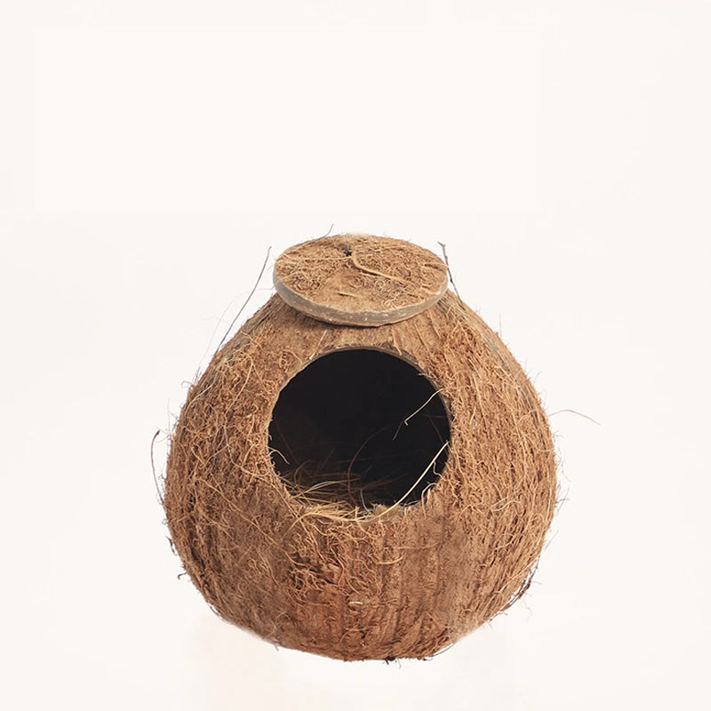 Natural Small Pet Coconut Hideout House