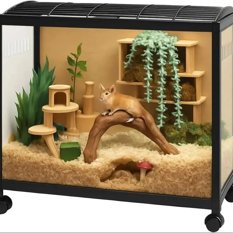 360° Viewing Transparent Hamster Habitats
