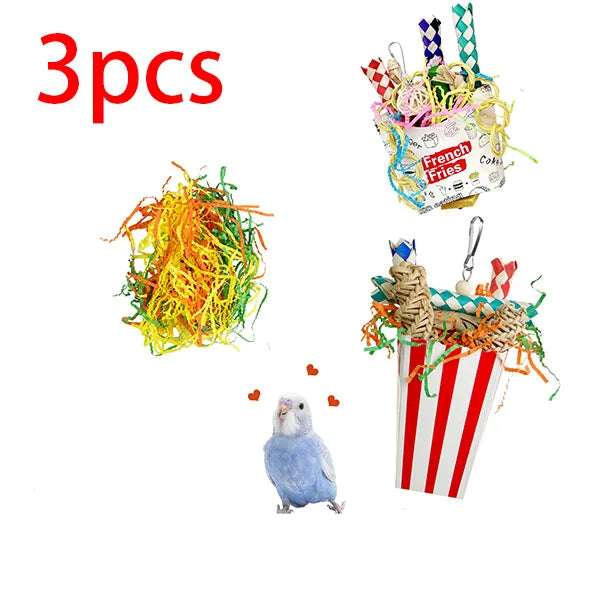 3PCS Bird Shredding Toys