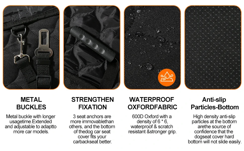 Waterproof Pet Travel Back Seat Protector