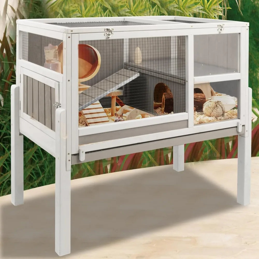 Indoor, Wooden Cage with Stand