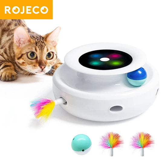 Automatic Feather Fun Ball Toy Set