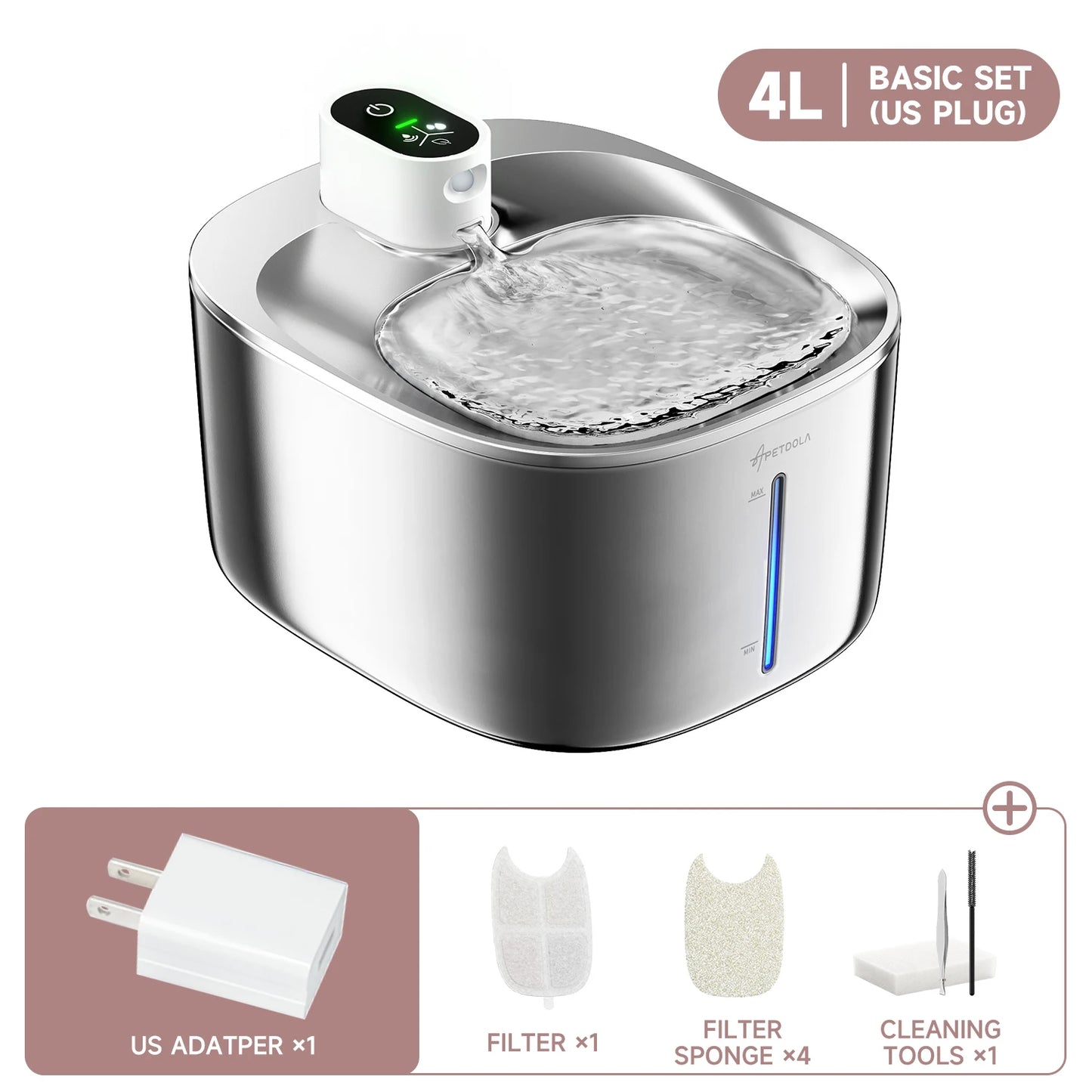 4L Wireless Water Fountain