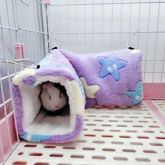 Warm ultra-soft plush tunnel nest