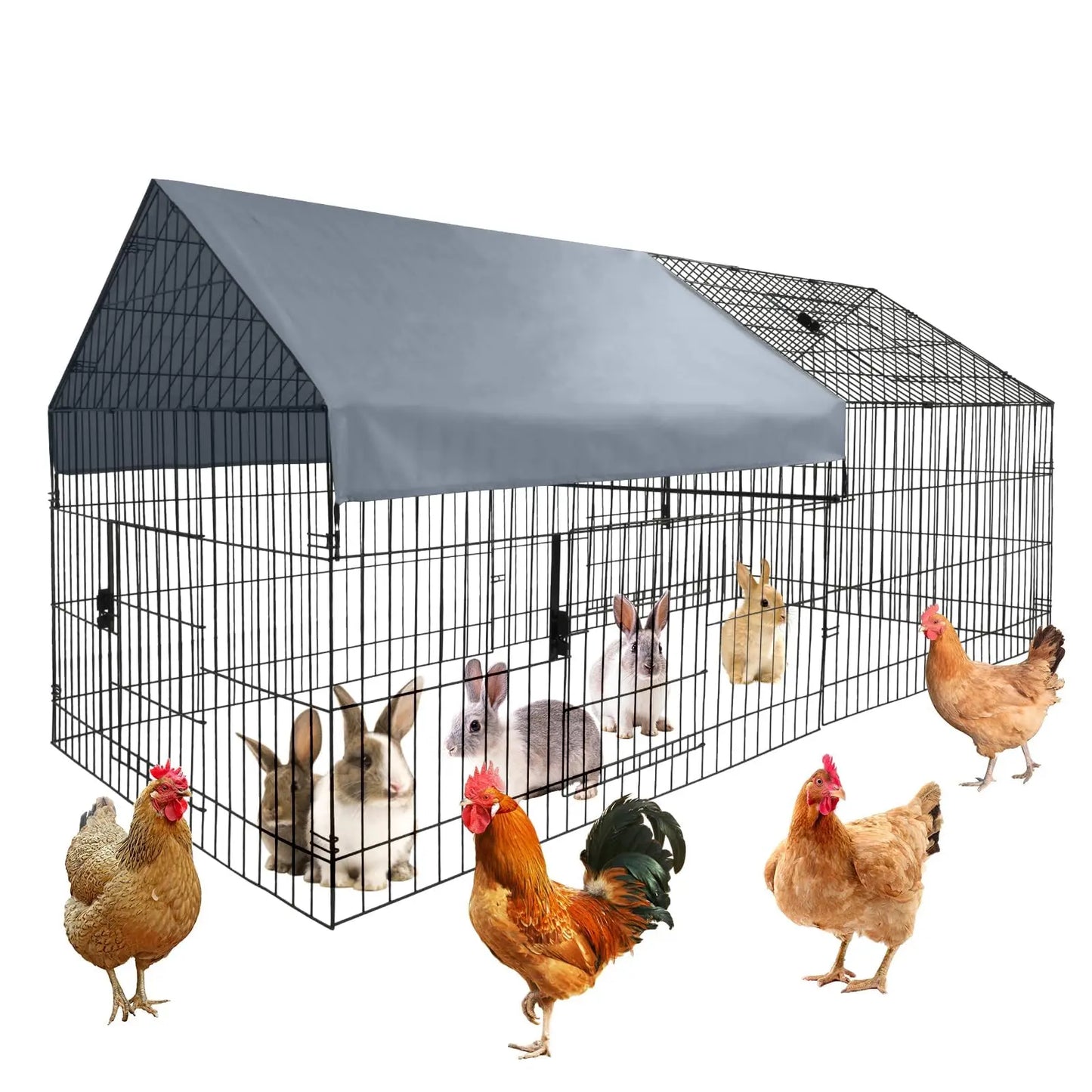 Large Metal Pet Playpen With Waterproof Cover