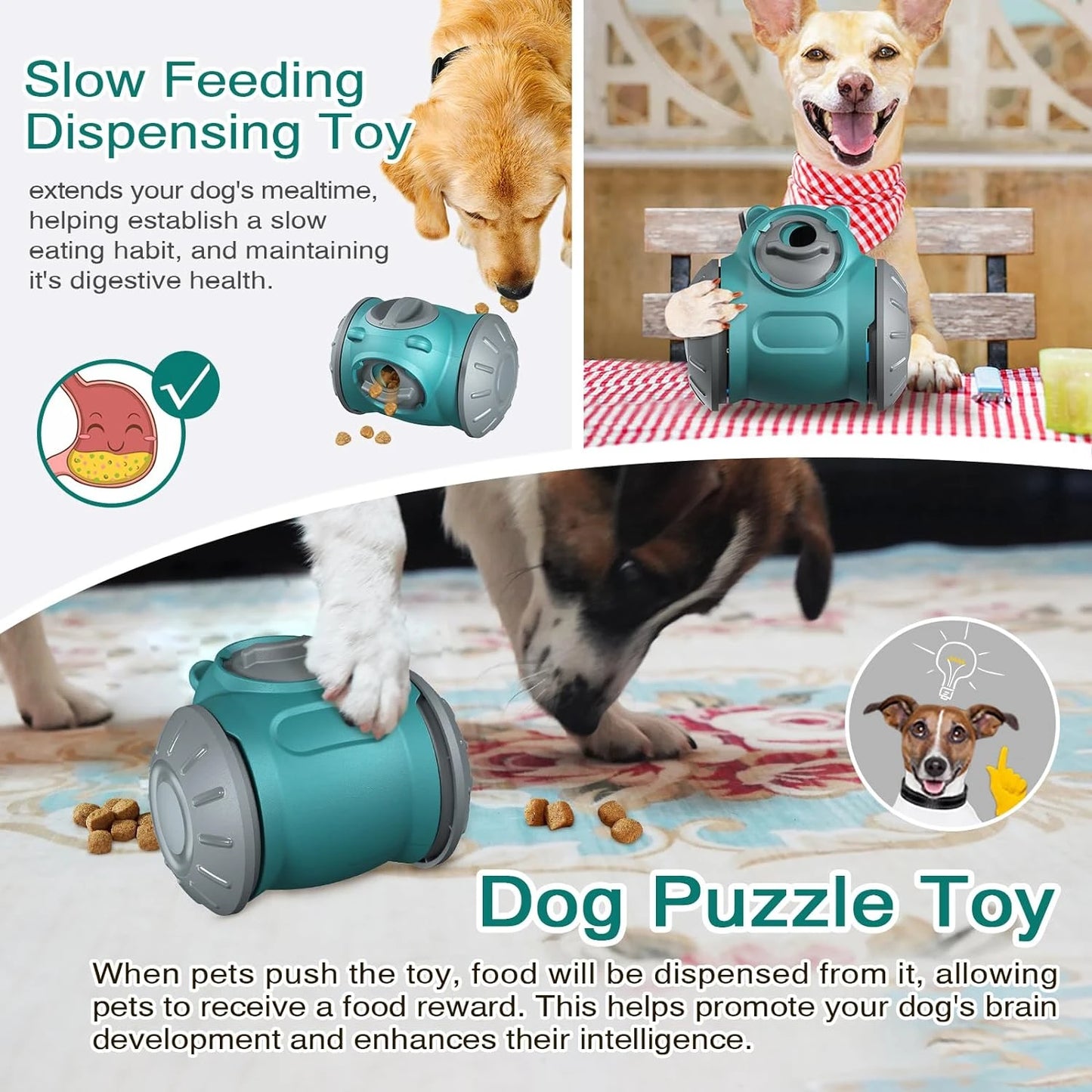 Interactive Level 1 dog puzzle toy for mental stimulation