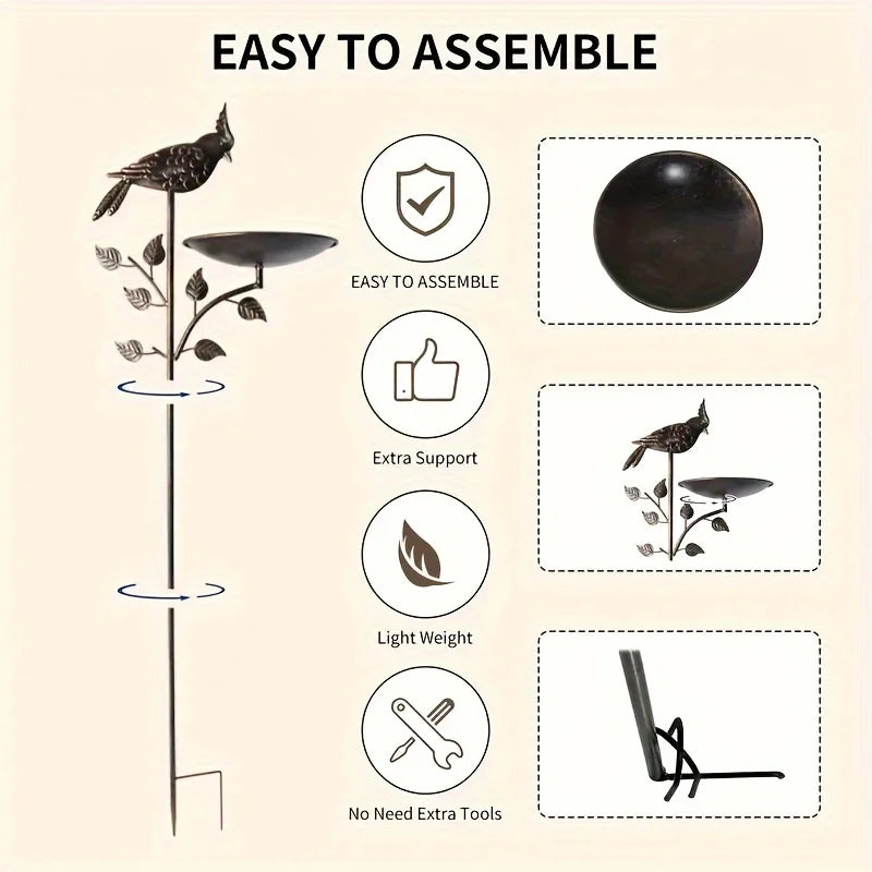 Metal Bird Feeder Stake