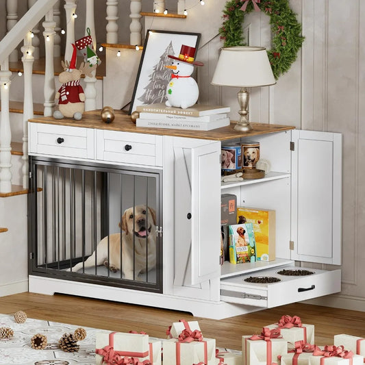 Dog Kennel Furniture with Double Doors