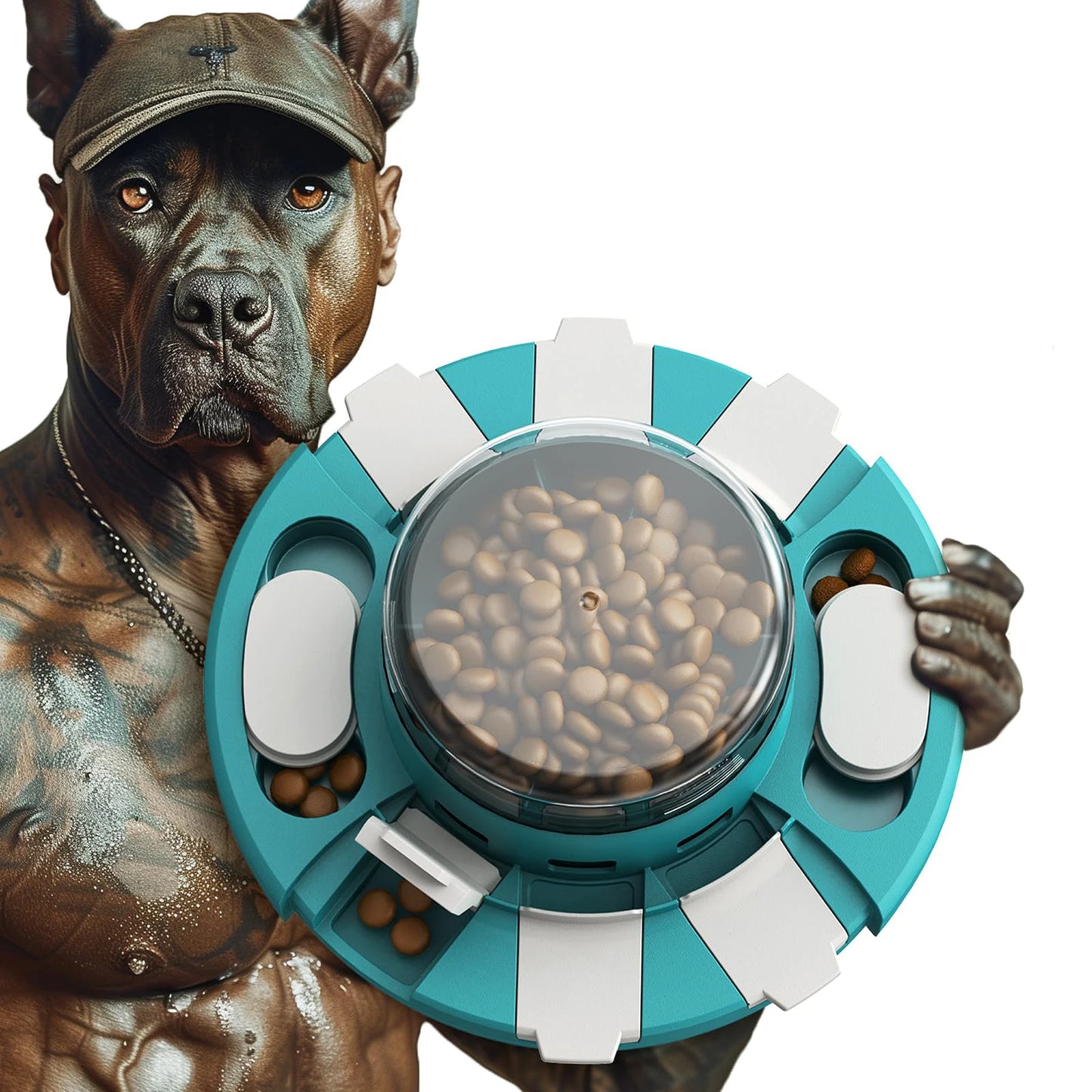 2 in 1 Slow Feeder Food Dispenser or Treat Dispenser