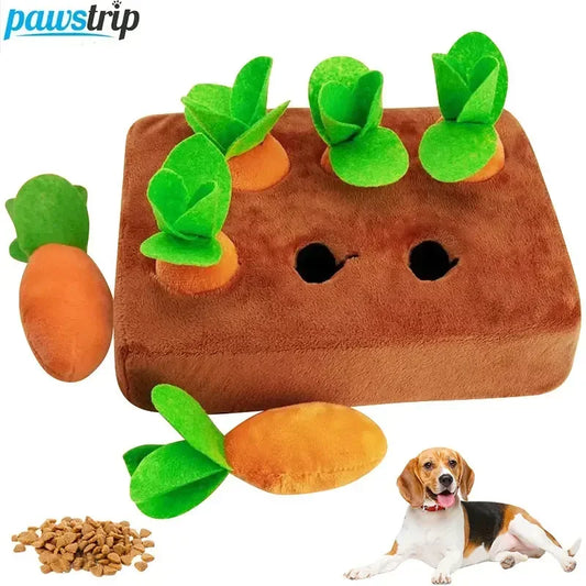 Plush Dog Toys Carrot Pulling Interactive Training Toys