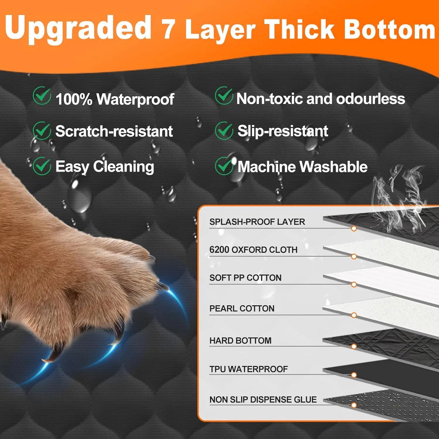 Waterproof Pet Travel Back Seat Protector