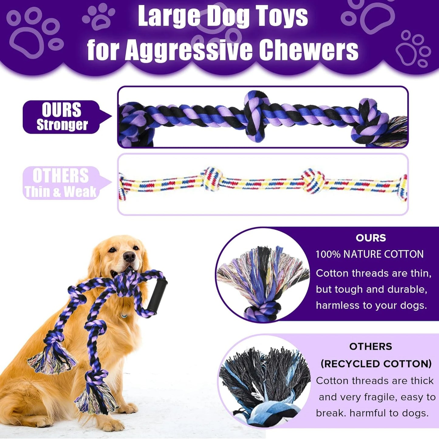 Indestructible Yellow Tough War Dog Toy